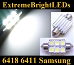 ONE Xenon HID WHITE Canbus Error Free 6418 C5W Samsung SMD LED Light Bulb