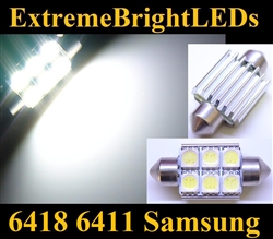 ONE Xenon HID WHITE Canbus Error Free 6418 C5W Samsung SMD LED Light Bulb