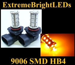 AMBER 9006 SMD LED Fog Light Daytime Running Light Bulbs