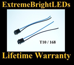 168 2825 921 T10 LED Halogen Light Harness Socket Plug