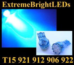 BLUE 12-LED 921 912 516 579 917 918 920 922 923 906 904 916 LED Light Bulbs
