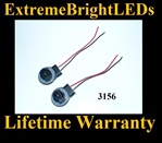 3156 3056 3456 4156 LED Halogen Bulb Signal Light Harness Socket Plug