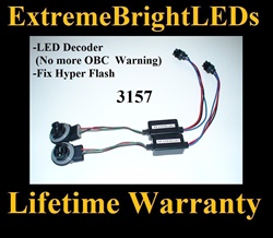3157 3057 LED Light Bulb Warning Canceler Decoder Fix Hyper Flash Error Free Plug