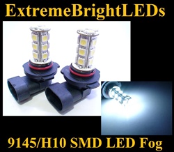 WHITE 9145 9140 H10 9005 SMD LED Fog Light Daytime Running Light Bulbs