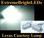 TWO Xenon HID WHITE Step Courtesy Door SMD LED Lamps Lights Bulbs for Toyota and Lexus
