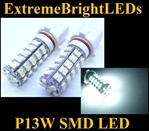WHITE P13W 68-SMD LED Fog Light Daytime Running Light bulbs for Chevy Camaro 2010-2013 (w/factory HID Headlights)