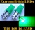 TWO GREEN T10 168 2825 16-SMD SMD LED bulbs