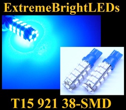 BLUE 38-SMD SMD LED Parking Backup 360 degree High Power bulbs