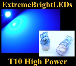 BLUE High Power LED Bulbs T10 T-10 194 168 158 12256 12961 2821 2825 W5W