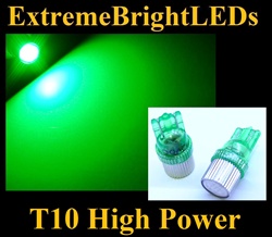 GREEN High Power LED Bulbs T10 T-10 194 168 158 12256 12961 2821 2825 W5W