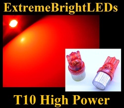 RED High Power LED Bulbs T10 T-10 194 168 158 12256 12961 2821 2825 W5W