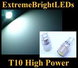 WHITE High Power LED Bulbs T10 T-10 194 168 158 12256 12961 2821 2825 W5W